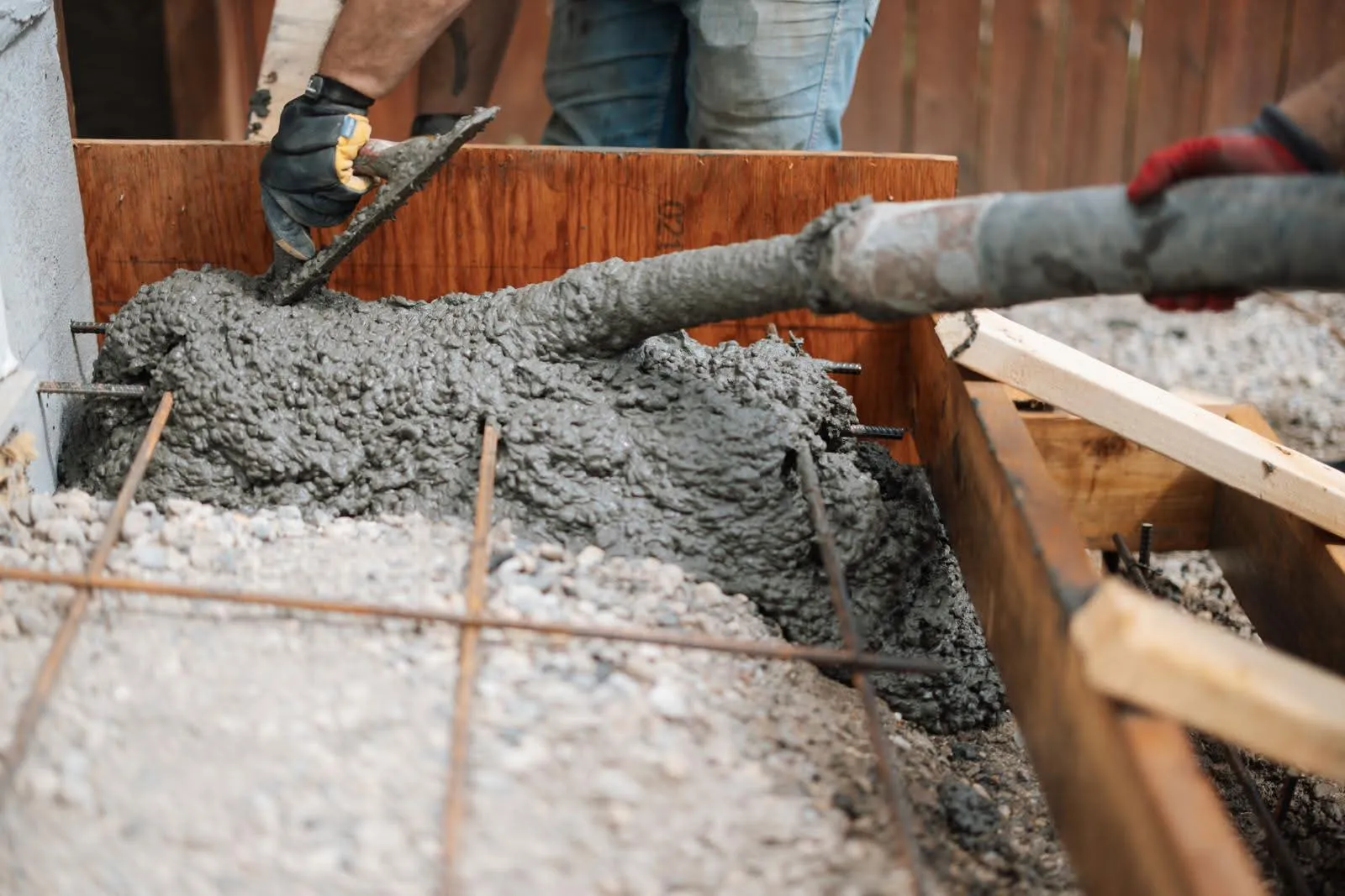 Concrete site preparation and base work for a residential pour in Calgary